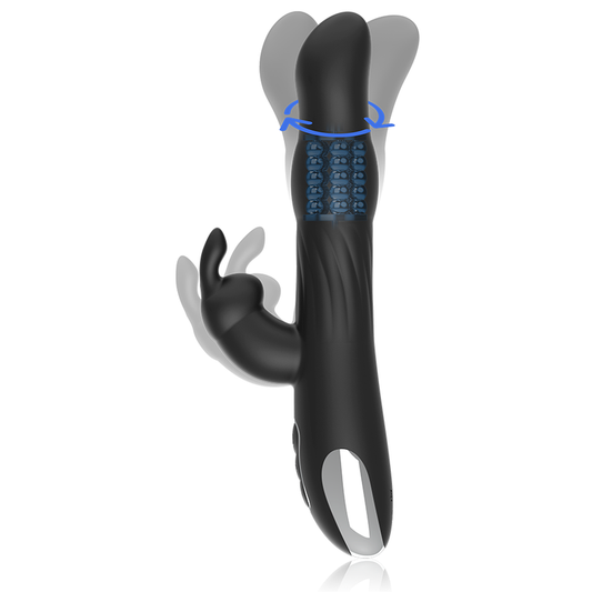 Vibratore e rotatore coniglio BRILLY GLAM Moebius con tecnologia wireless WatchMe, design elegante e funzionale.