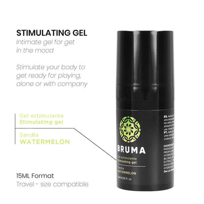 Balsamo intensificante BRUMA gusto anguria in flacone da 15 ml, ideale per aumentare la sensazione di freschezza.
