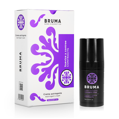 Crema astringente ultra scorrevole BRUMA in tubo da 15 ml, con texture liscia e trasparente, ideale per la cura della pelle.