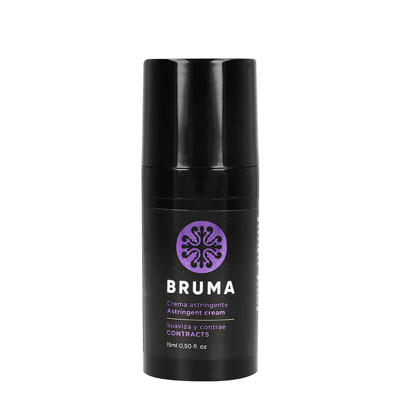 Crema astringente ultra scorrevole BRUMA in tubo da 15 ml, texture liscia e leggera per la cura della pelle.