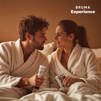 Kit tentazione dolce americana BRUMA XPERIENCE con potenziatore di orgasmo, immagini del set completo e dettagli del prodotto