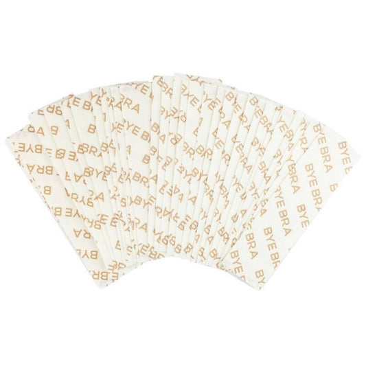 Adesivi BYE-BRA per scollature, confezione da 20 pezzi, accessori per seni e abbigliamento senza spalline.