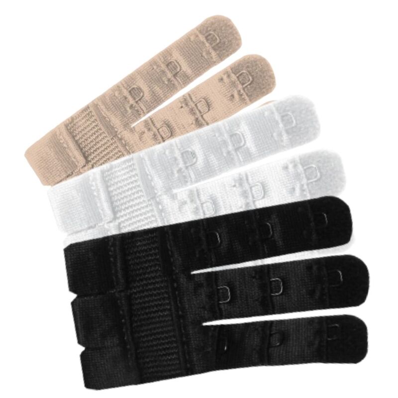 Estensori di contorno flessibili BYE-BRA con 3 ganci, set da 3 unità, accessori per il supporto e il comfort.