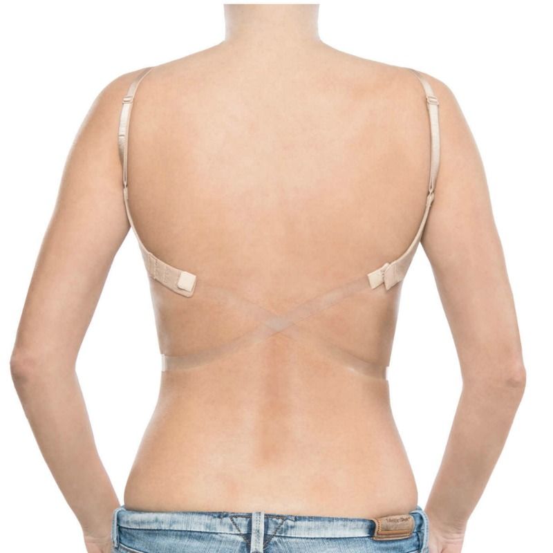 Riduttore spalline posteriori trasparente BYE BRA, accessori per sostegno e comfort, visibile in primo piano.