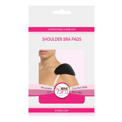 Supporto nero BYE-BRA per protezioni spalle, con imbottitura e supporto regolabile, ideale per comfort e protezione.