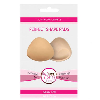 Coppia di pads push-up beige BYE-BRA, per aumentare il volume e il sostegno del seno, con design confortevole e naturale.