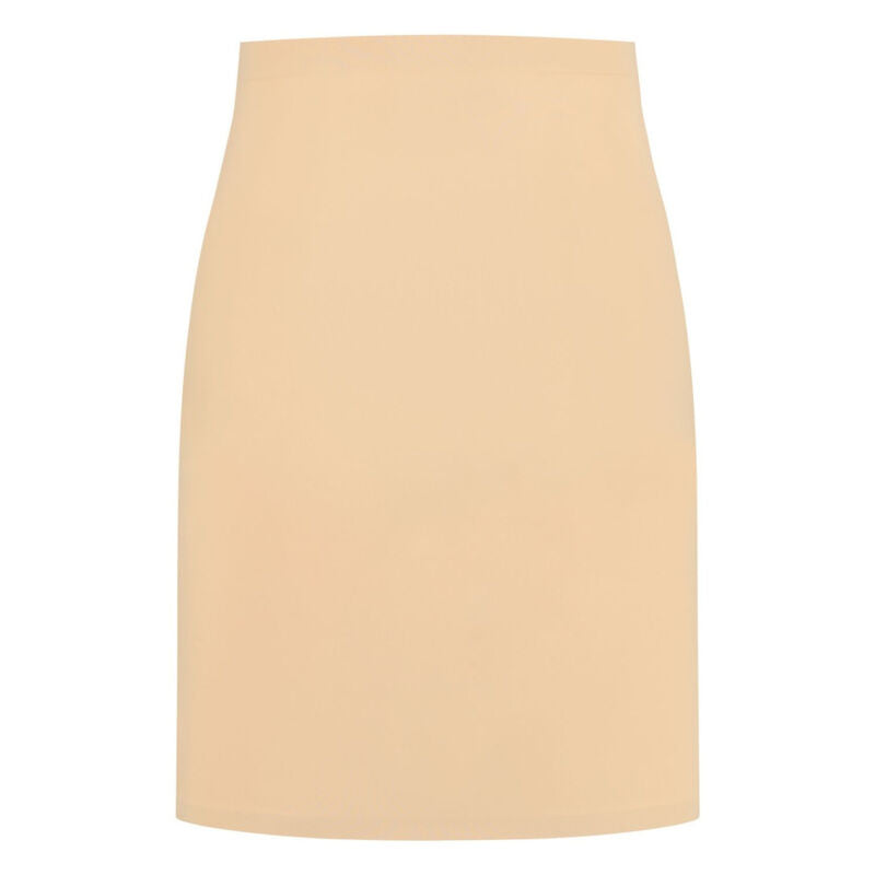 Gonna modellante BYE-BRA Light Control invisibile beige, tessuto elastico che valorizza la silhouette, taglia L.