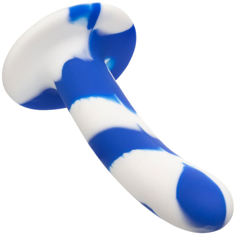 Dildo flessibile CALEXOTICS Admiral Swirl con superficie ondulata e dettagli realistici, in silicone di alta qualità.