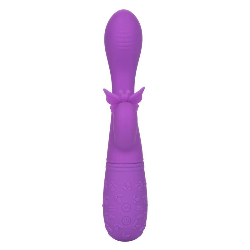 Calexotics Bacio Farfalla Flutter Viola, vibratore a farfalla viola con design dettagliato e stimolante per il piacere.