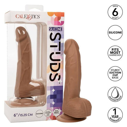 Borchie in silicone marrone CALEXOTICS da 15,24 cm, resistente e versatile per decorazioni e progetti creativi.