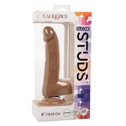 Calexotics borchie in silicone marrone da 15,24 cm, accessori per giochi intimi, morbide e resistenti