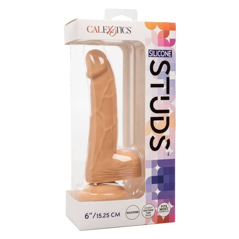 Calexotics borchie in silicone da 15,24 cm con dettagli in pelle, decorazioni per accessori e costumi.
