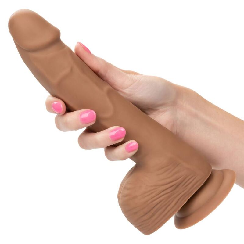 Borchie in silicone marrone CALEXOTICS da 20,32 cm con superficie morbida e resistente, ideali per decorazioni e progetti creativi.