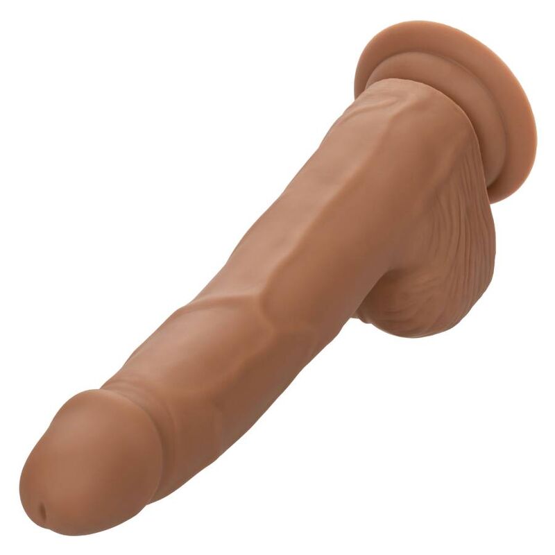 Calexotics borchie in silicone marrone, diametro 20,32 cm, accessorio per giochi intimi e stimolazione sensoriale.