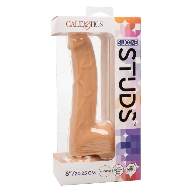 Borchie in silicone CALEXOTICS da 20,32 cm con finitura in pelle, decorazione elegante e moderna.