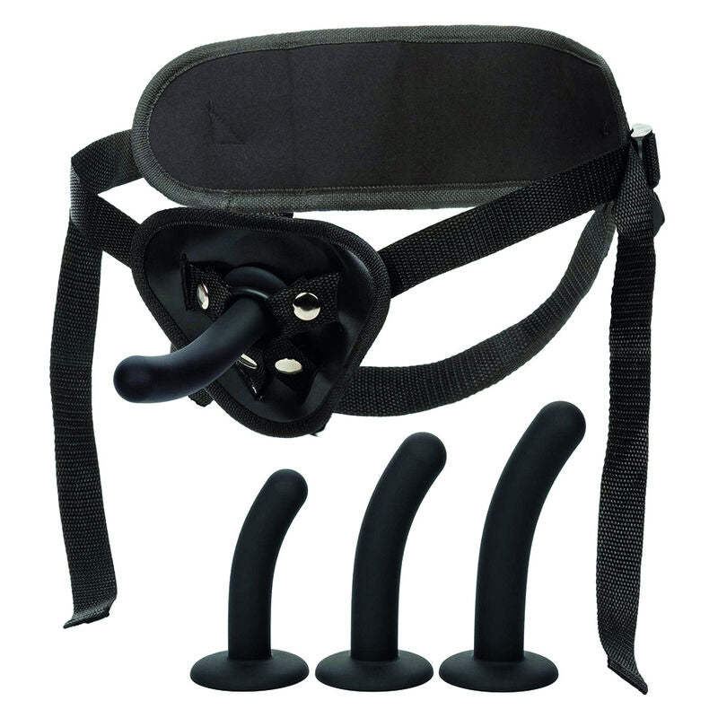 Kit di pegging CALEXOTICS Boundless in silicone, progettato per curve, con accessori inclusi per piacere e comfort.