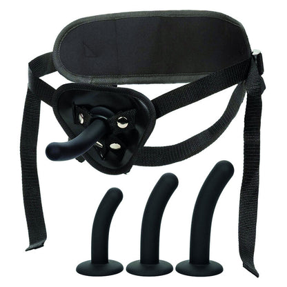 Kit di pegging CALEXOTICS Boundless in silicone, progettato per curve, con accessori inclusi per piacere e comfort.