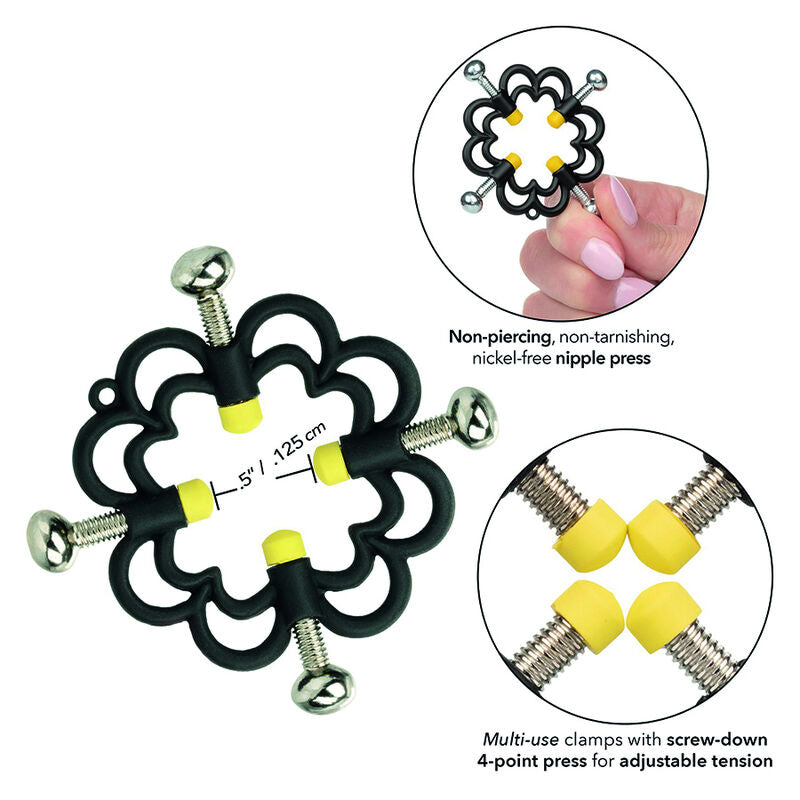 Prese per capeziosi CALEXOTICS Boundless, strumenti per fissaggio e decorazione, mostrati su sfondo neutro in questa immagine.