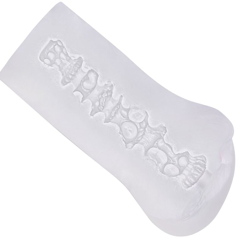Stroker vulva trasparente CALEXOTICS Boundless, dettagli realistici, design morbido e trasparente per stimolazione sensoriale