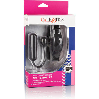 Braccialetto CALEXOTICS Remote Petite Bullet, accessorio di gioielleria elegante e compatto, con design raffinato in metallo lucido.