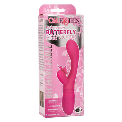 Calexotics Butterfly Kiss Flutter rosa, sex toy con design a farfalla e vibratore elegante, in rosa, per piacere e stimolazione.