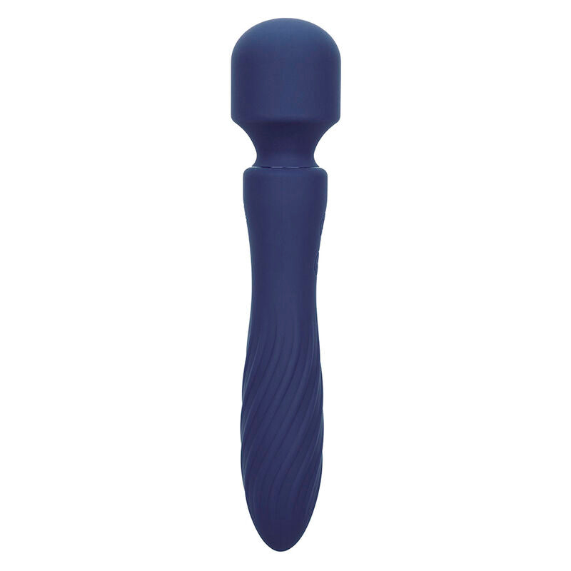 Massaggiatore doppio motore Calexotics Charisma Mystique viola con 12 funzioni, dimensioni 20,5 x 4,5 cm, design elegante
