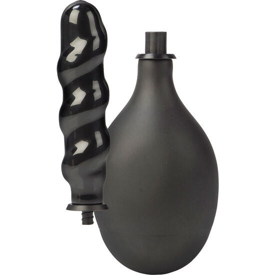 Calexotics Colt Doccia Anale Nera, sex toy in silicone nero con design ergonomico per stimolazione anale.