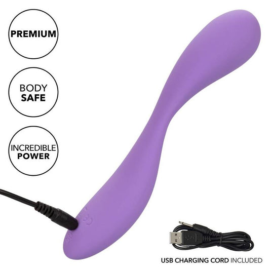 Calexotics Contour Demi Viola, sex toy con design curvo e dettagli in viola, in materiale morbido e realistico per piacere sessuale