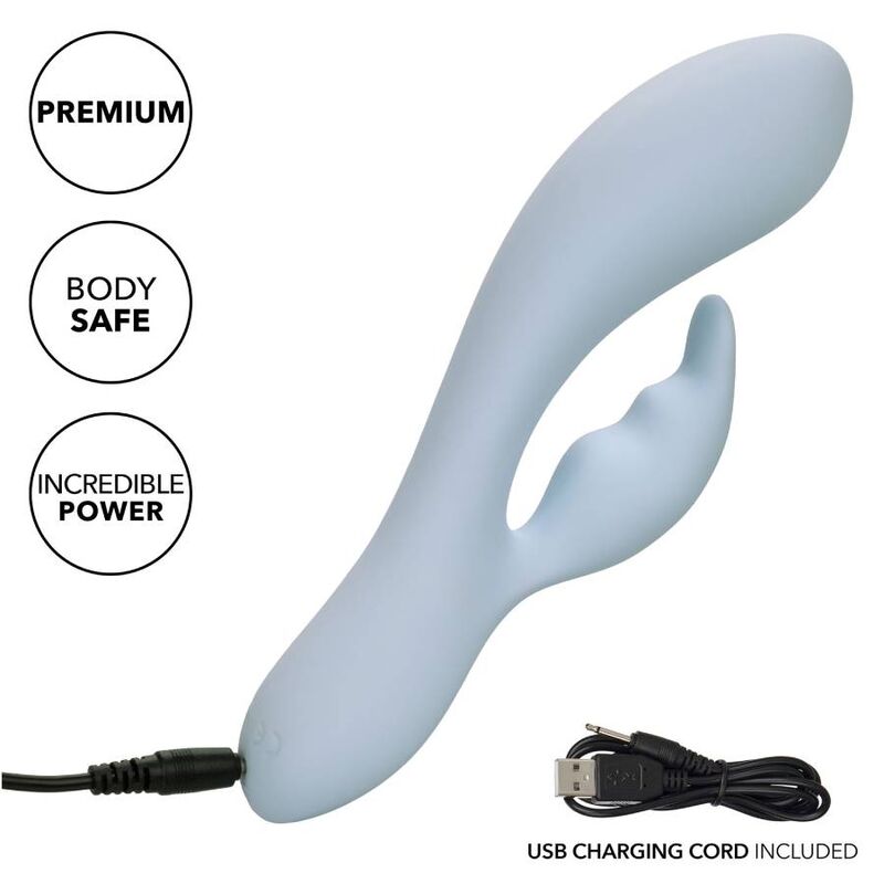Calexotics Contour Kali Blu, set di sex toys con superficie blu, dettagli realistici e design ergonomico per il piacere.