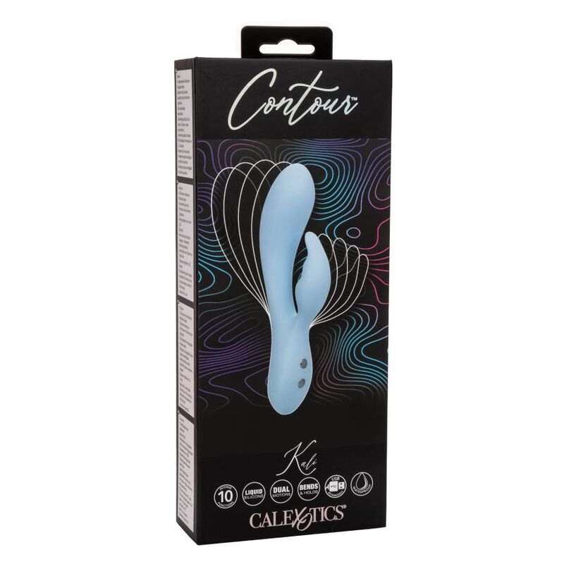 Calexotics Contour Kali Blu, vibratore realistico in silicone blu con dettagli realistici e design ergonomico.