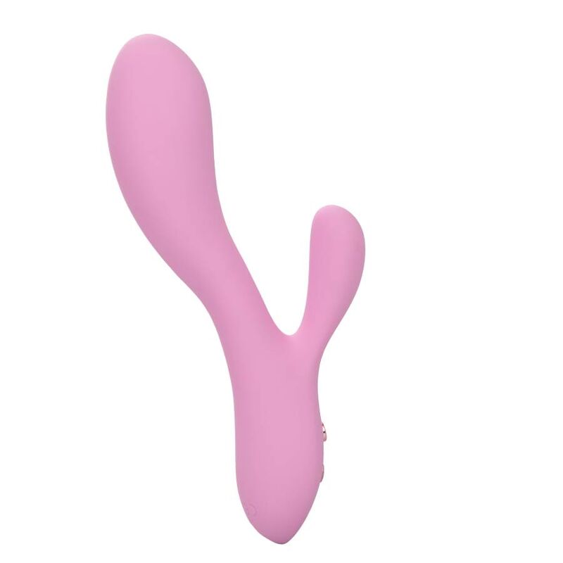 Contorno Zoie Rosa di CalExotics, vibratore rosa con design ergonomico e dettagli eleganti, ideale per stimolazione e piacere.