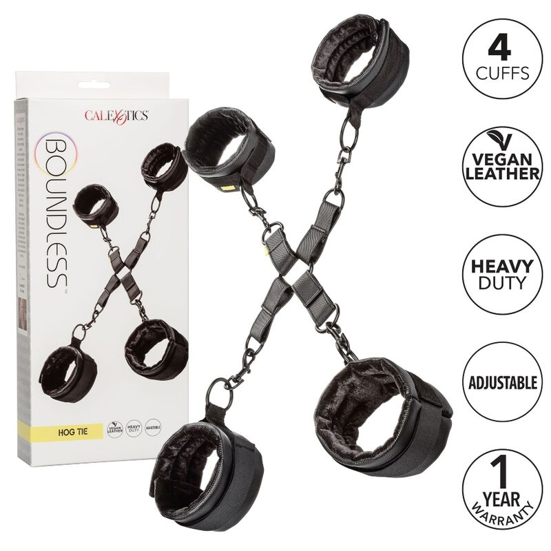Cravatta senza limiti CALEXOTICS in tessuto nero, con dettagli eleganti e design moderno, ideale per look sofisticati e casual.
