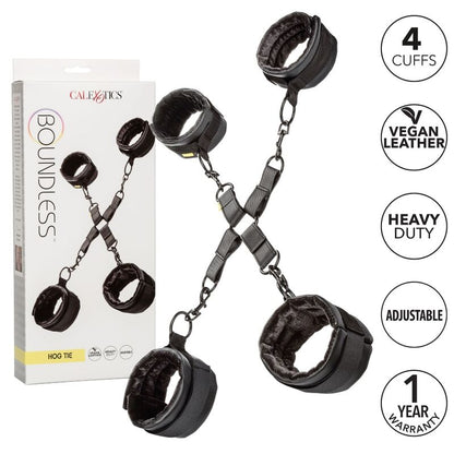 Cravatta senza limiti CALEXOTICS in tessuto nero, con dettagli eleganti e design moderno, ideale per look sofisticati e casual.