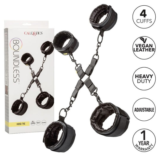 Cravatta senza limiti CALEXOTICS in tessuto nero, con dettagli eleganti e design moderno, ideale per look sofisticati e casual.