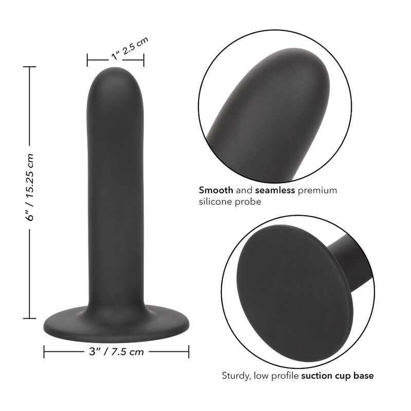 Dildo Boundless CALEXOTICS da 15,25 cm compatibile con limbracatura, superficie liscia, ideale per uso intimo e piacere personale