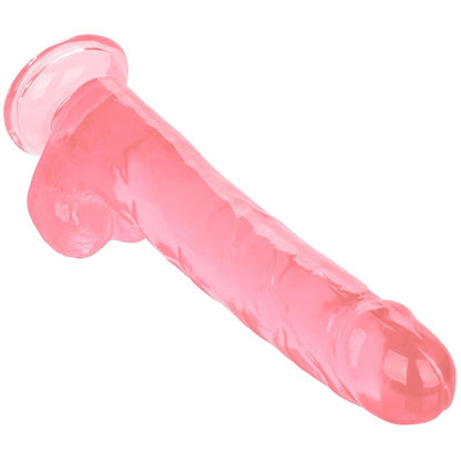 Dildo rosa CALEXOTICS Regina di 25,5 cm, realistico e dettagliato, ideale per stimolazione e piacere personale.