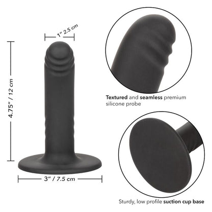Dildo senza limiti CALEXOTICS da 12 cm, compatibile con limbracatura, con superficie liscia e design realistico.