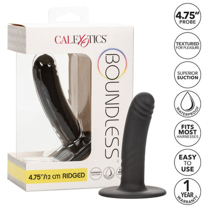 Dildo senza limiti CALEXOTICS da 12 cm, compatibile con limbracatura, con superficie liscia e design ergonomico.