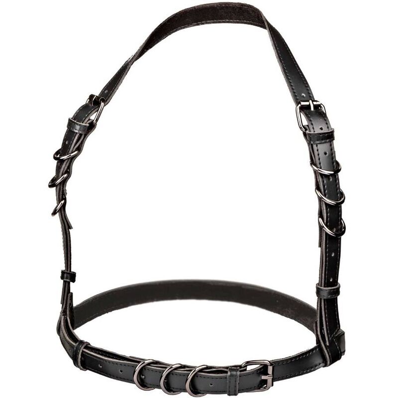 Imbracatura Euphoria di CALEXOTICS con fibbia halter nera, design elegante e dettagli di alta qualità.