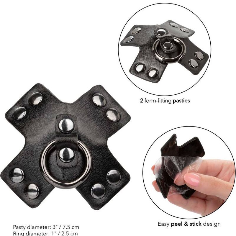 Anello a O nero CALEXOTICS EUPHORIA, prodotto di classe erotica con design elegante e resistente, visibile in primo piano.
