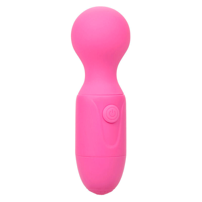 Massaggiatore ricaricabile CALEXOTICS First Time con 10 vibrazioni, color rosa, design ergonomico e compatto.