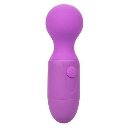 Massaggiatore ricaricabile Calexotics First Time con 10 vibrazioni, in colore viola, visibile con design compatto e morbido.