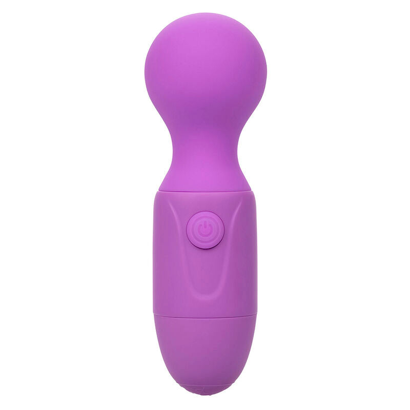 Massaggiatore ricaricabile CALEXOTICS First Time con 10 vibrazioni, colore viola, dettagli visibili in immagine.