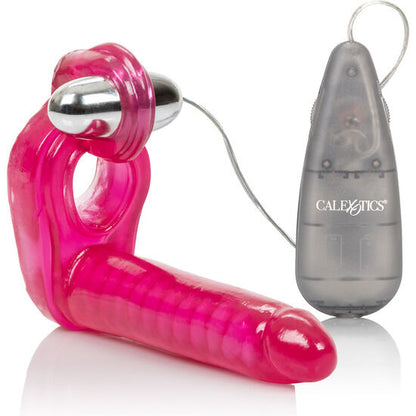 Stimolatore triplo CALEXOTICS, dispositivo per il piacere con design ergonomico e superficie liscia, ideale per stimolazione intensa.