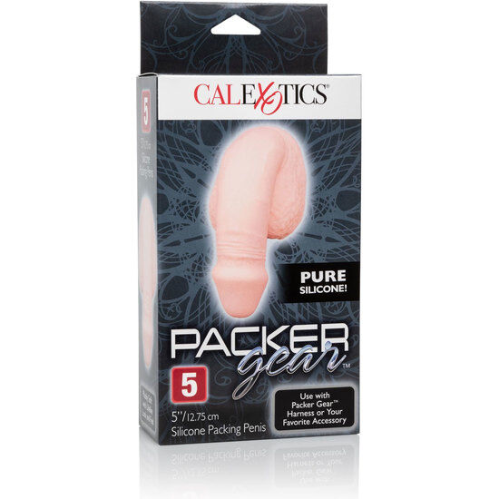 Calexotics imballaggio in silicone pene da 12,75 cm per carne, prodotto per uso sensoriale e stimolazione.