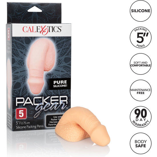 Immagine di un imballaggio in silicone CALEXOTICS per pene di carne lunga 12,75 cm, visibile nella foto.