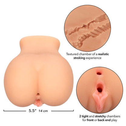 Masturbatore doppio CALEXOTICS La Figlia del Contadino, realistico in materiale carne, dettagli realistici, design naturale.