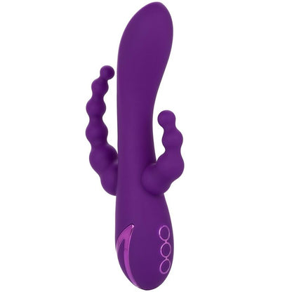 Calexotics Long Beach Bootylicious Viola, dispositivo di piacere viola con design ergonomico e dettagli eleganti.