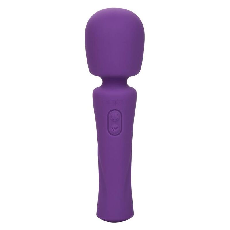 Massaggiatore viola CALEXOTICS con design ergonomico, ideale per relax e stimolazione del corpo.