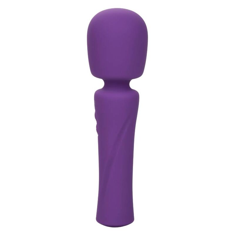 Massaggiatore viola CALEXOTICS con design ergonomico e superficie liscia, ideale per il relax e il benessere corporeo.